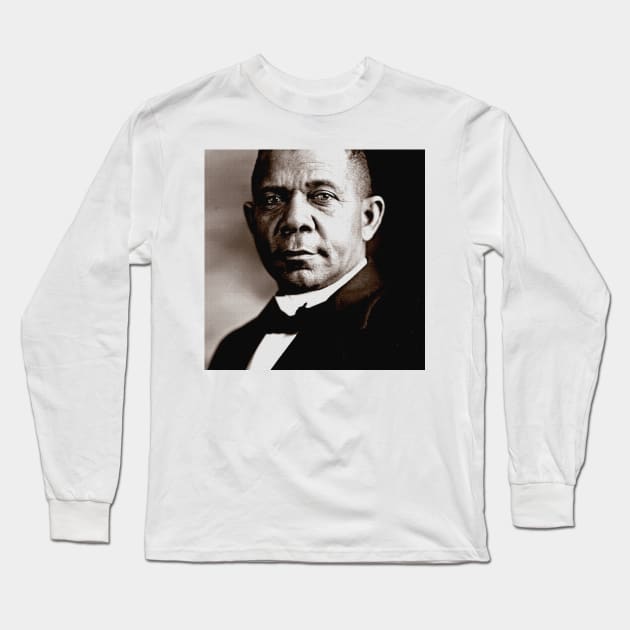 Booker T. Washington Long Sleeve T-Shirt by truthtopower